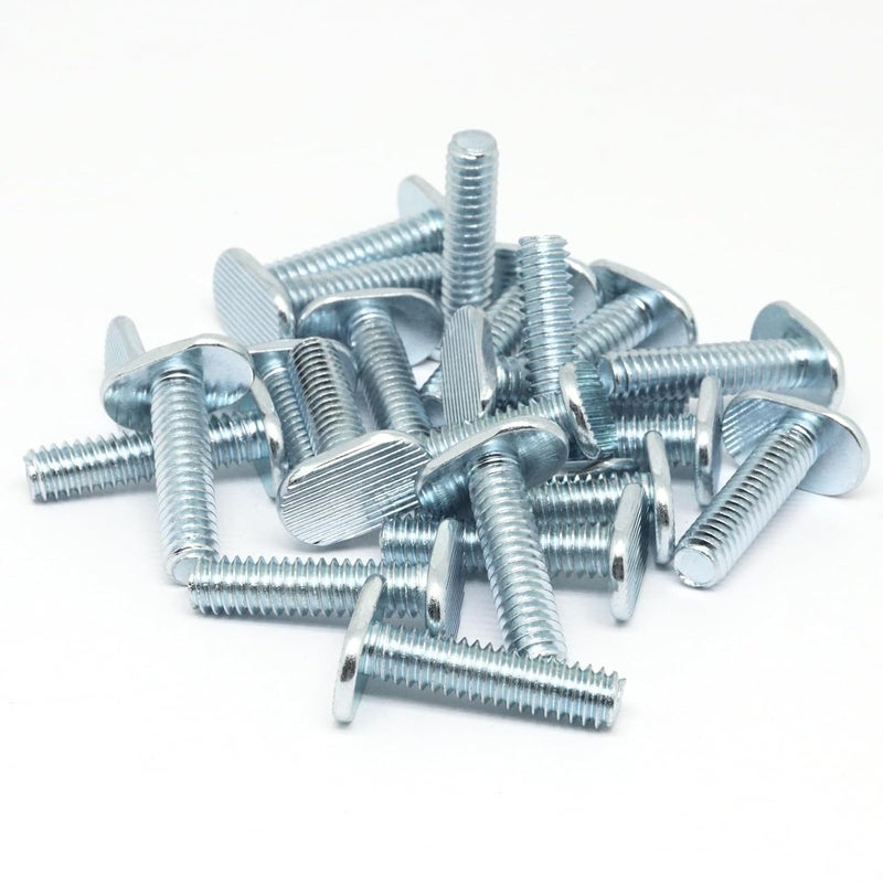 BUXIMN 22pcs 1/4"-20 T Track Bolts for T Track, 1" Length Universal T-Slot Bolts, T-Thread Bolt for Woodworking - Image 5